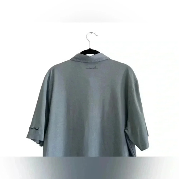 Mens Travis Mathew Golf Brand Micro stripe Pima Cotton Polo Shirt L - Picture 4 of 11